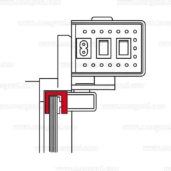 Perfil U para puertas de vidiro - PORTEO