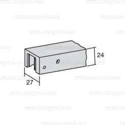 Perfil U para puertas de vidiro - PORTEO