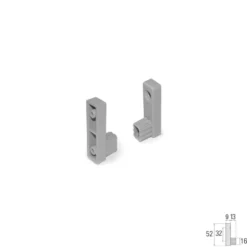 Perfil y soportes de refuerzo para muebles