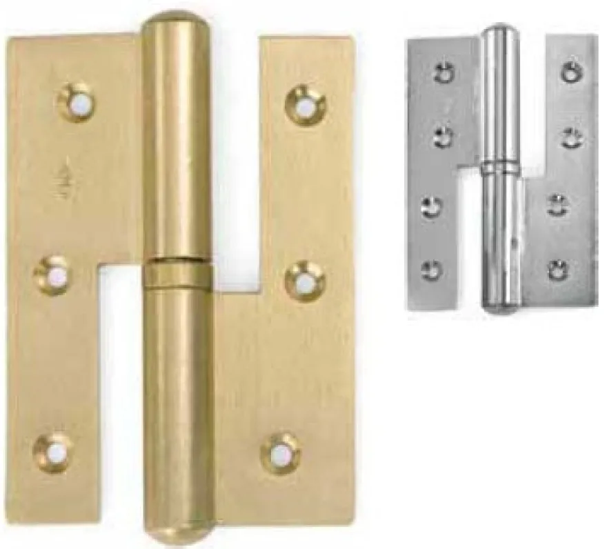 Pernios para puertas de paso de pala ancha RECTA FUERTE