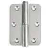 Pernios para puertas de paso de pala ancha REDONDA CERRADA