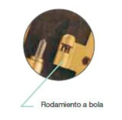 Pernios Puertas de Paso Pala redonda con Nudo final media bola Modelo 410SPR