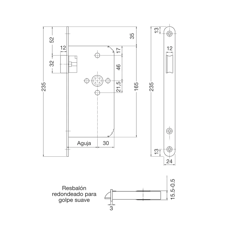 Picaporte Dorma CONTRACT 289 - Uso normal con Certificado RF