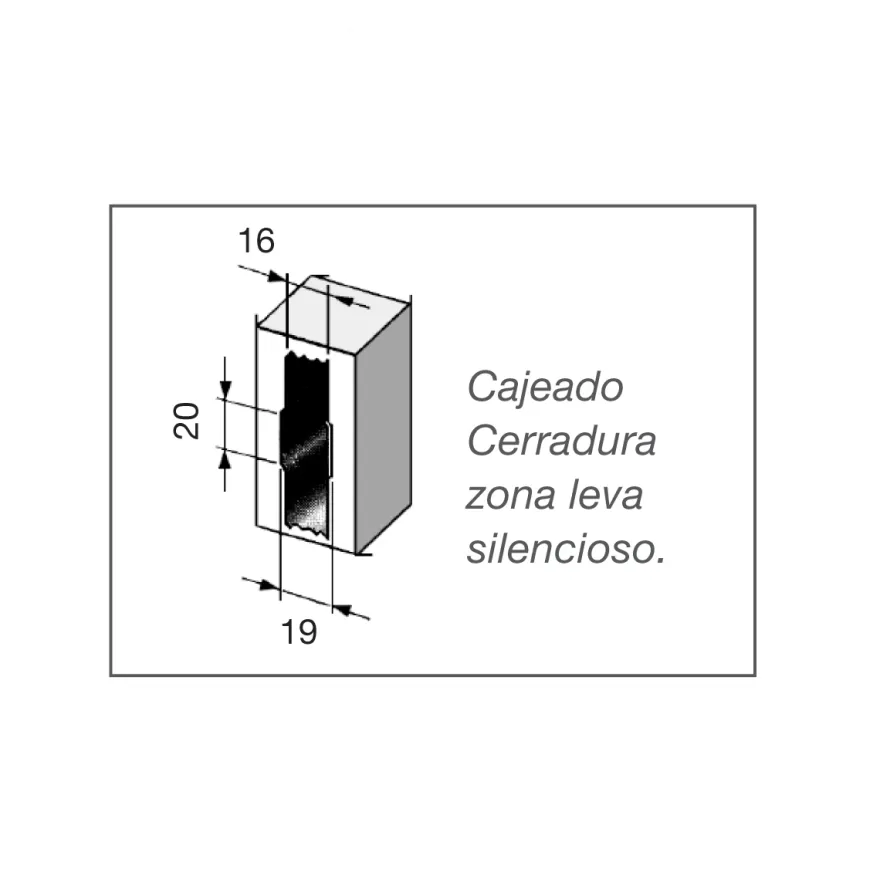 Picaportes de Caja TESA 134U-5O Reversible Silencioso Con bloqueo en golpe para muletilla a 70 mm