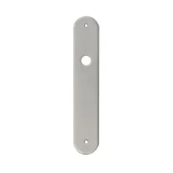 Placa ciega oval INOX para manillas