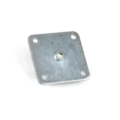 Placa de fijación y varilla roscada M-8 para patas o ruedas