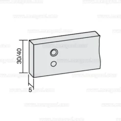 Placa de montaje puertas automáticas PORTEO