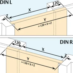 PLANET SN RD - Burlete automatico para puertas correderas 22 mm