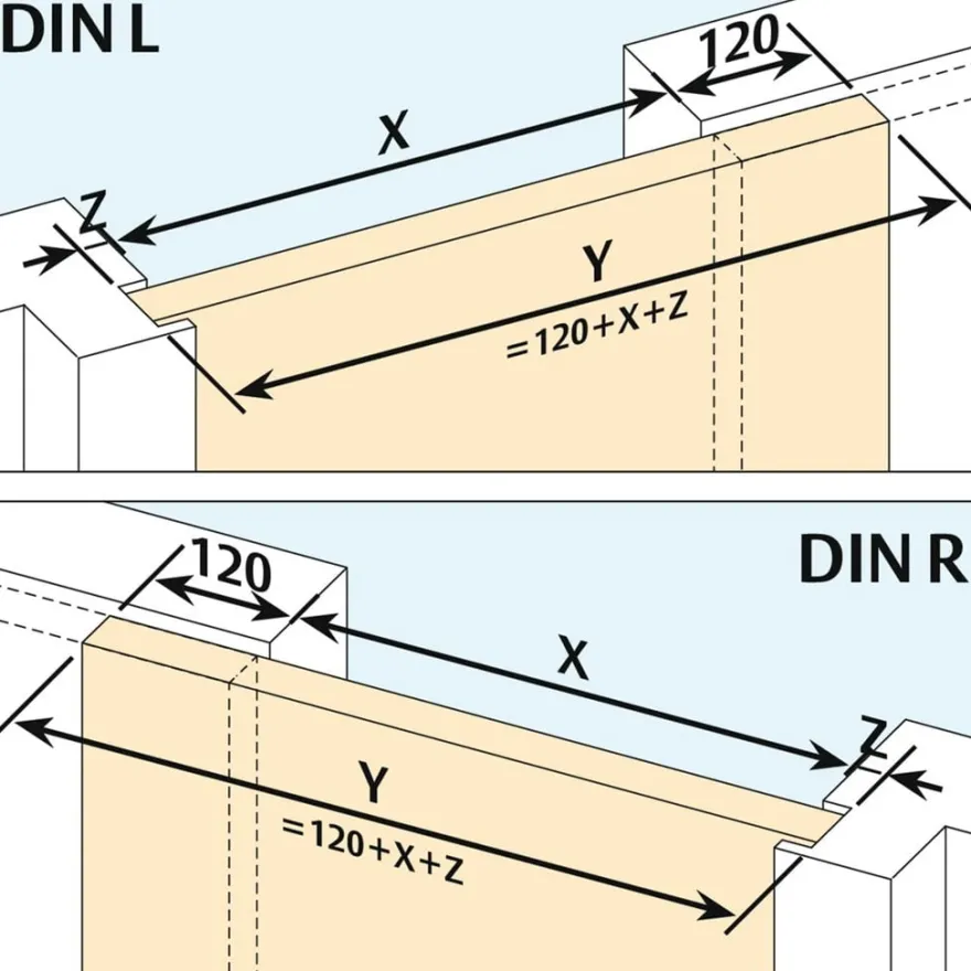 PLANET SN RD - Burlete automatico para puertas correderas 22 mm