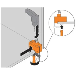 Plantilla de taladro interruptor Blum SERVO-DRIVE