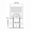PLATINUM ESSENTIAL - Armazón para puertas correderas de hoja única para cartón yeso