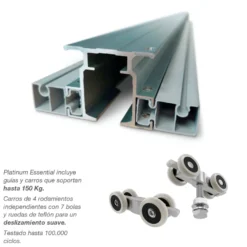PLATINUM MAESTRO PARA REVOQUE - Armazón para puertas correderas de hoja única o doble