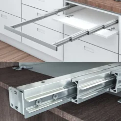 PLEGO - Guías 5 cuerpos autoarrastre para mesa extensible oculta