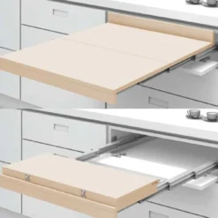 PLEGO - Guías 5 cuerpos autoarrastre para mesa extensible oculta