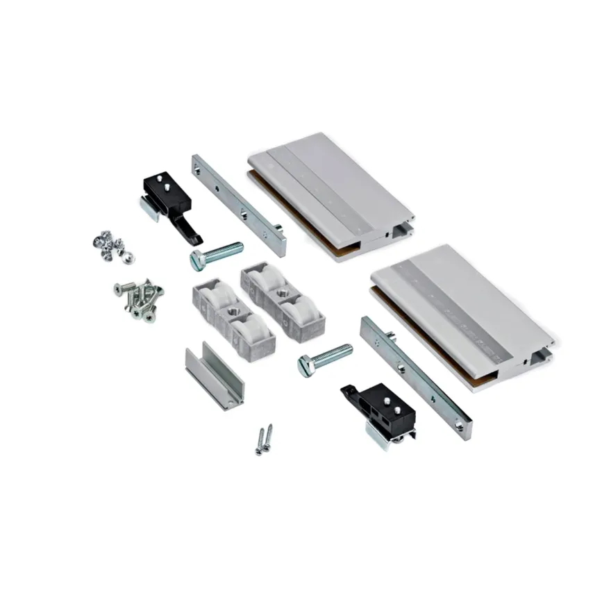 POCKET GLASS 150 - Herrajes para puertas correderas de vidrio hasta 150 Kg.