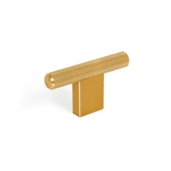 Pomo minimalista en forma de T GRAF MINI con estampado en forma de malla