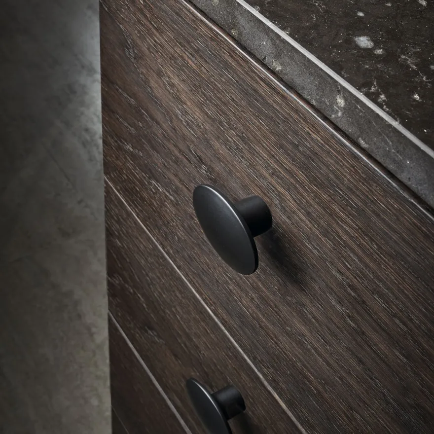 Pomo ovalado para muebles Dome