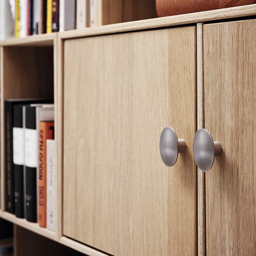 Pomo ovalado para muebles Dome