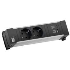 POWER FRAME - Módulo encastrable con enchufes y cargador USB