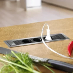 POWER FRAME - Módulo encastrable con enchufes y cargador USB