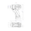 PowerMaxx BS Basic - Taladro atornillador compacto con 2 baterías de 12V/2.0Ah