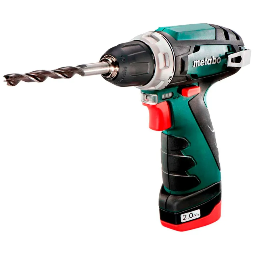 PowerMaxx BS Basic - Taladro atornillador compacto con 2 baterías de 12V/2.0Ah
