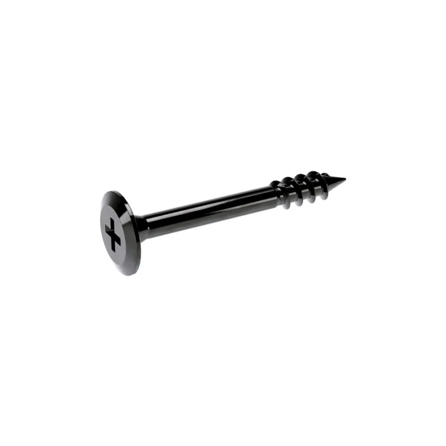 POZIDRIVE - Tornillos de cabeza extraplana tipo arandela de media rosca para unir muebles