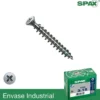 POZIDRIVE - Tornillos SPAX universales cabeza pequeña WIROX para madera - Envase industrial