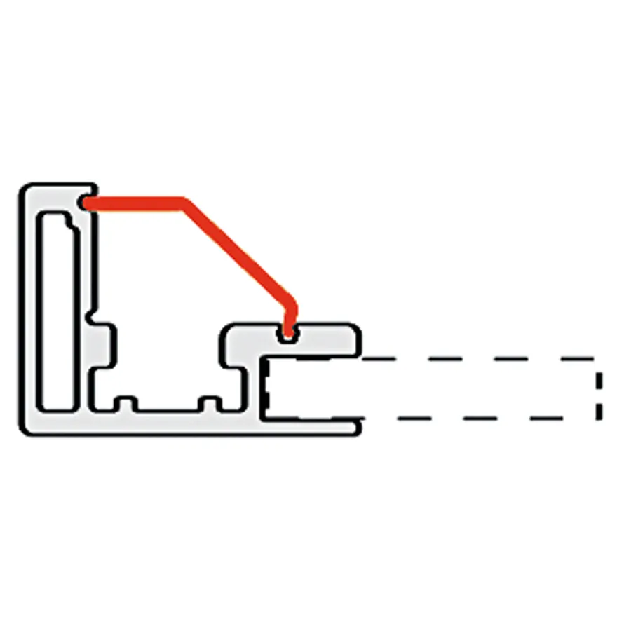 PRACTIC - Perfil de aluminio para vitrinas Multiaplicable y multifunción