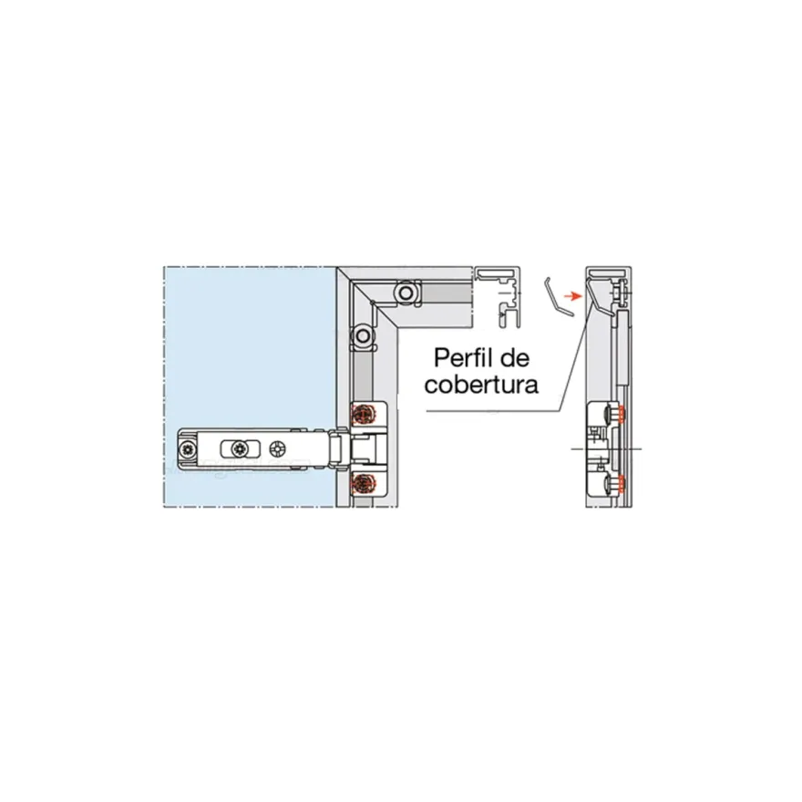 PRACTIC - Perfil de aluminio para vitrinas Multiaplicable y multifunción