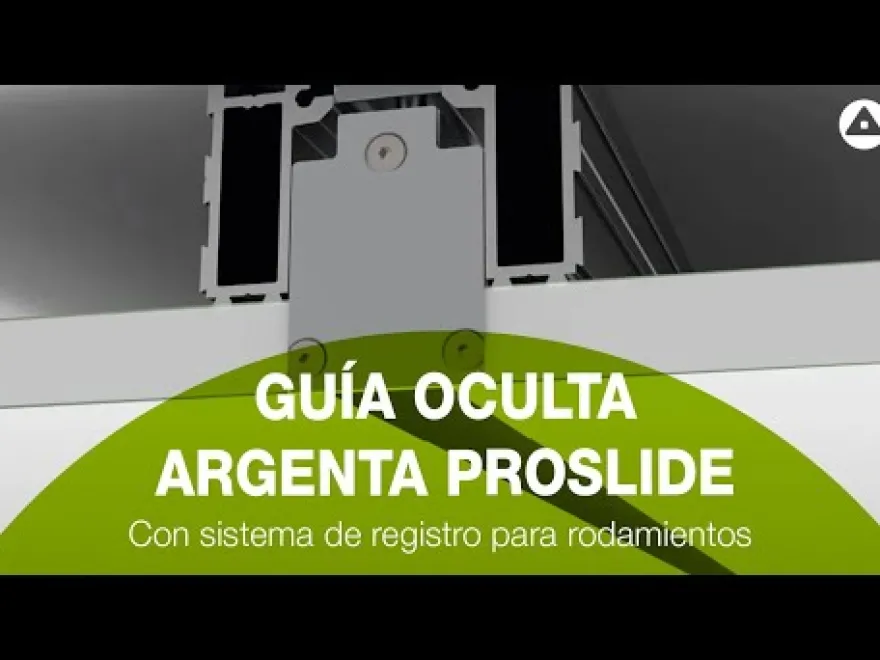 PROSLIDE - Guía empotrable para puertas correderas hasta 100 Kg.