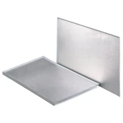 Protector de aluminio con goma de ajuste para fondos de fregadero