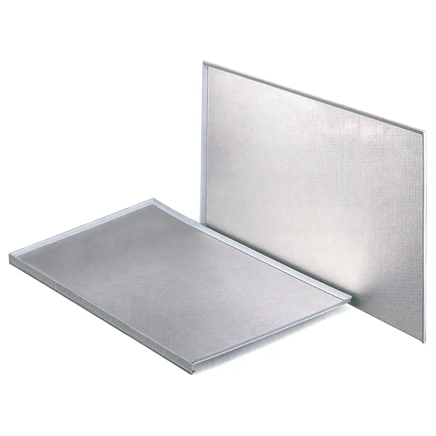 Protector de aluminio con goma de ajuste para fondos de fregadero