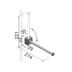 Protector de mangas y soporte para perchas - Antracita