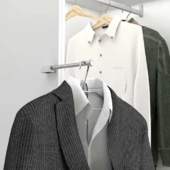 Protector mangas y Soporte para trajes - Gris Metalizado