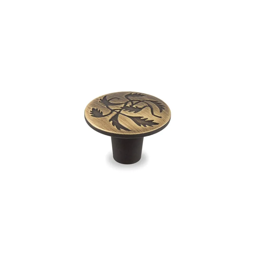 PROVENCE - Pomo redondo con grabado floral