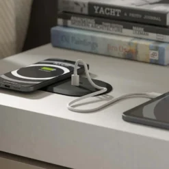 PUK Combi - Cargador inalámbrico 15W para encastrar con 2 tomas USB-C