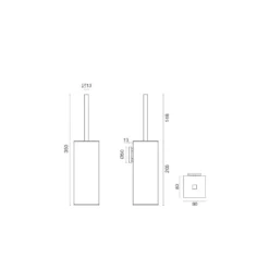 QUADRO - Escobillero de pared