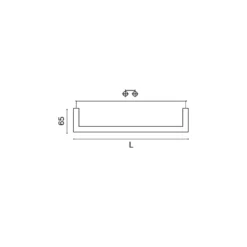 QUADRO - Toallero de pared 16 mm.