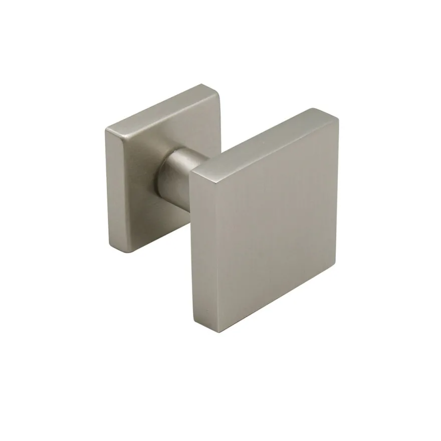 QUBIK 2 - Pomo cuadrado con roseta para puerta de entrada Endex