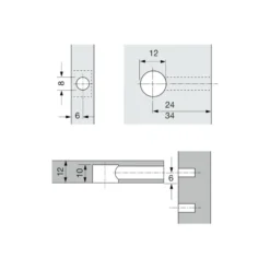 RASTEX 12 - Excéntrica ø12 sin reborde