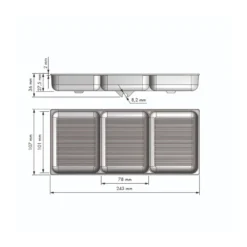 Recambio de Bandeja Gris para accesorios
