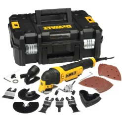 Recortadora Multiherramienta oscilante DEWALT DWE315KT (300W) + Maletín TSTAK + 37 Accesorios