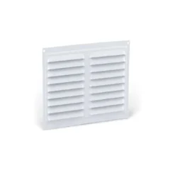 Rejilla ventilación de fijación tornillos con red anti-insectos cuadrada