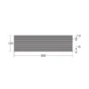 Rejilla ventilación para horno o microondas