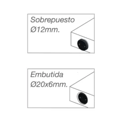 REKORD TECH - Nivelador regulable embutido hasta 400 Kg/Pieza