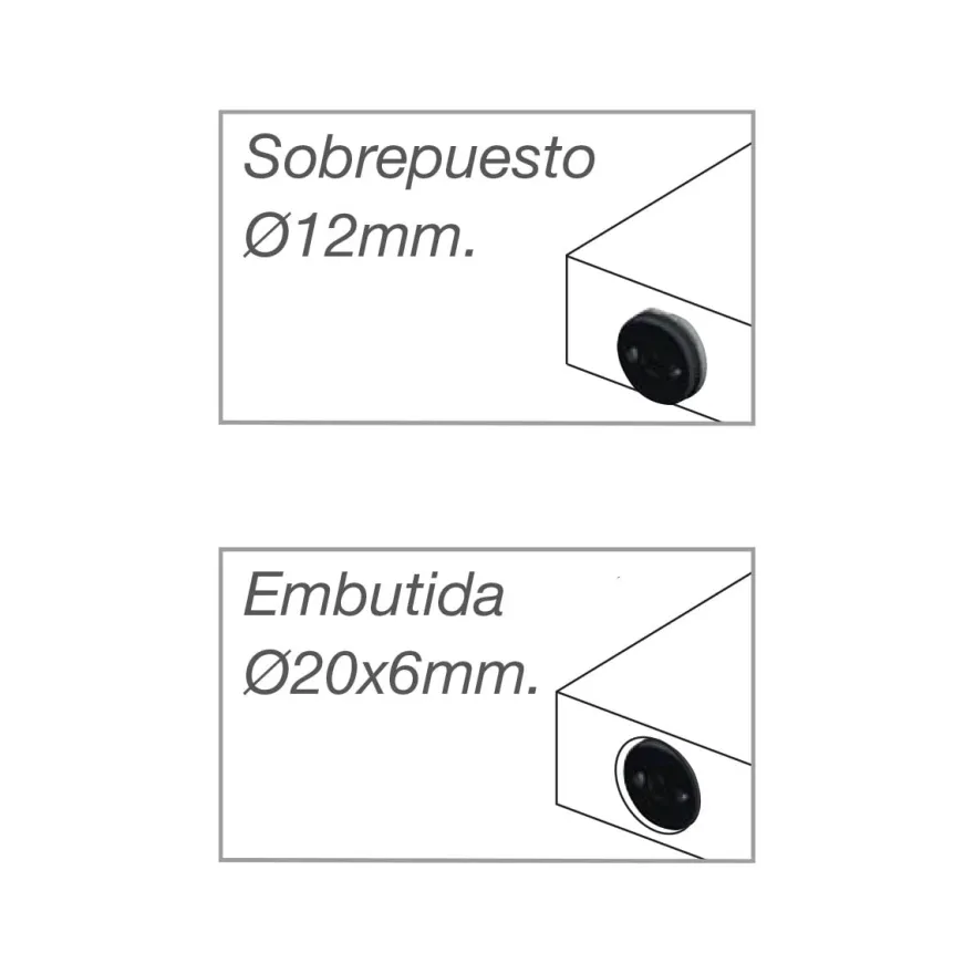 REKORD TECH - Nivelador regulable embutido hasta 400 Kg/Pieza
