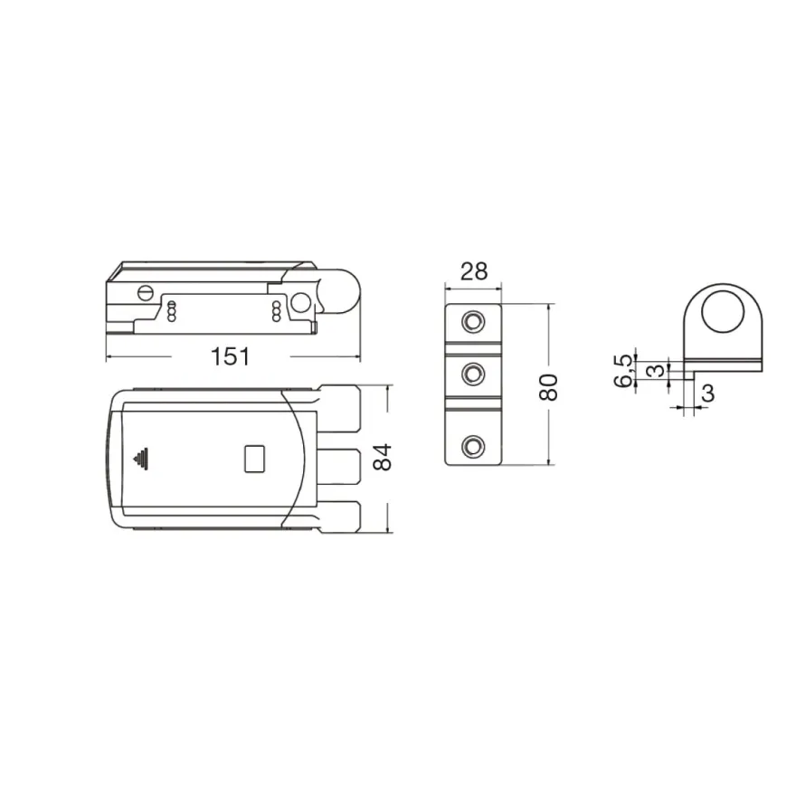 REMOCK LOCKEY PRO - Cerrojo de seguridad con 4 mandos a distancia