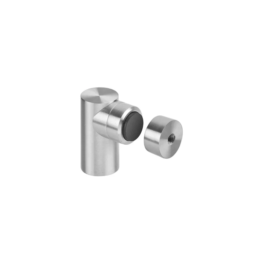 Retenedor magnético para puerta con goma y fijación tornillo