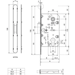 REVOLUTION XT - Cerradura magnética completa con orificio cilindro